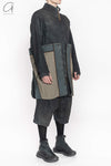 Boris Bidjan Saberi 24 autumn and winter mid-length multi-wear French coat trench coat craftsman German COAT1.D-FKU10002-DIRTY DENIM